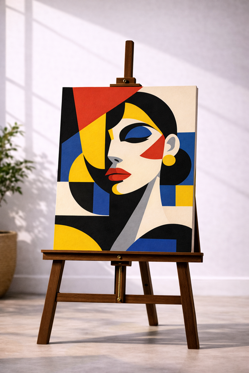 Bauhaus Abstract Portrait
