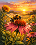 Honeybee at Dusk