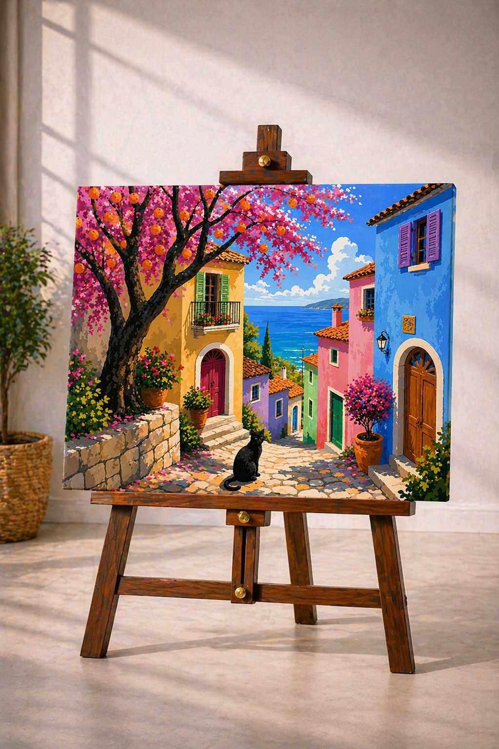 Coastal Village Alleyway