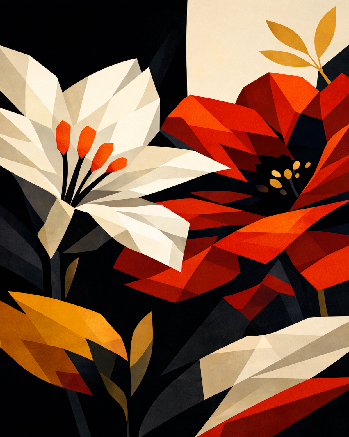Bauhaus Flower Portrait
