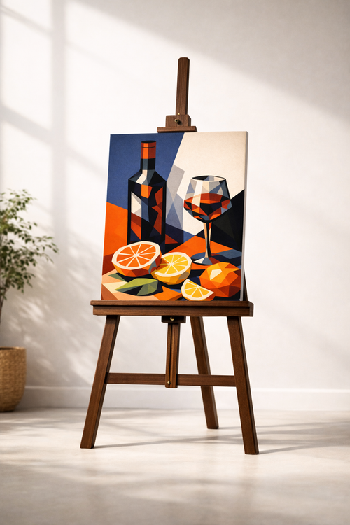 Bauhaus Wine & Citrus Still Life