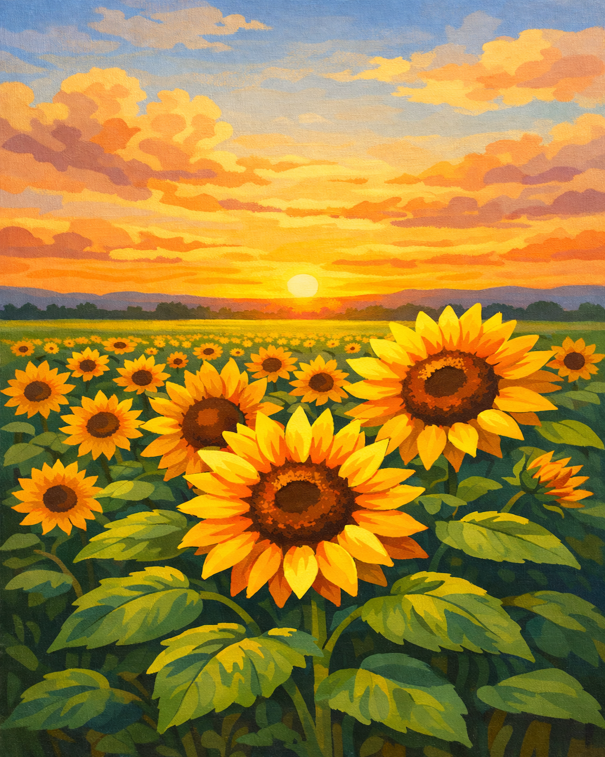 Golden Sunflowers